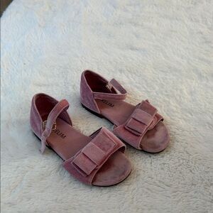 Charming Pink Kids Sandals with Bow by